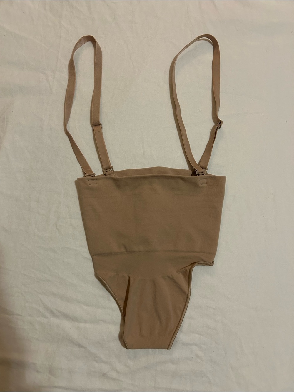 SKIMS Beige Womens high waist thong Size S Firm Body Shapewear Adjustable Straps